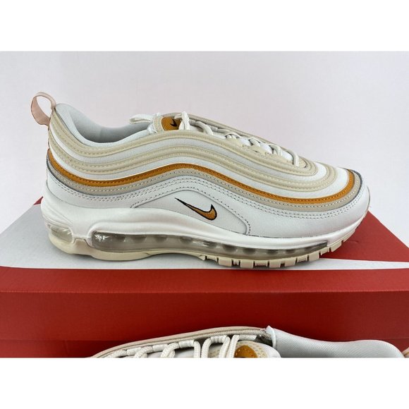 Nike Air Max 97 Beige Orange Women's Sneakers Shoes Tan Phantom Curry DQ8594 001 - Picture 5 of 12